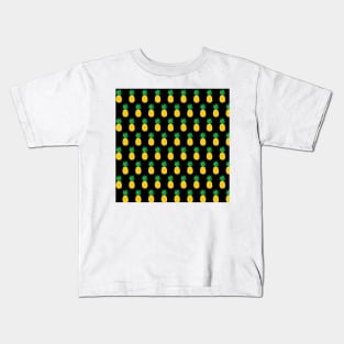 Black Pineapple Kids T-Shirt